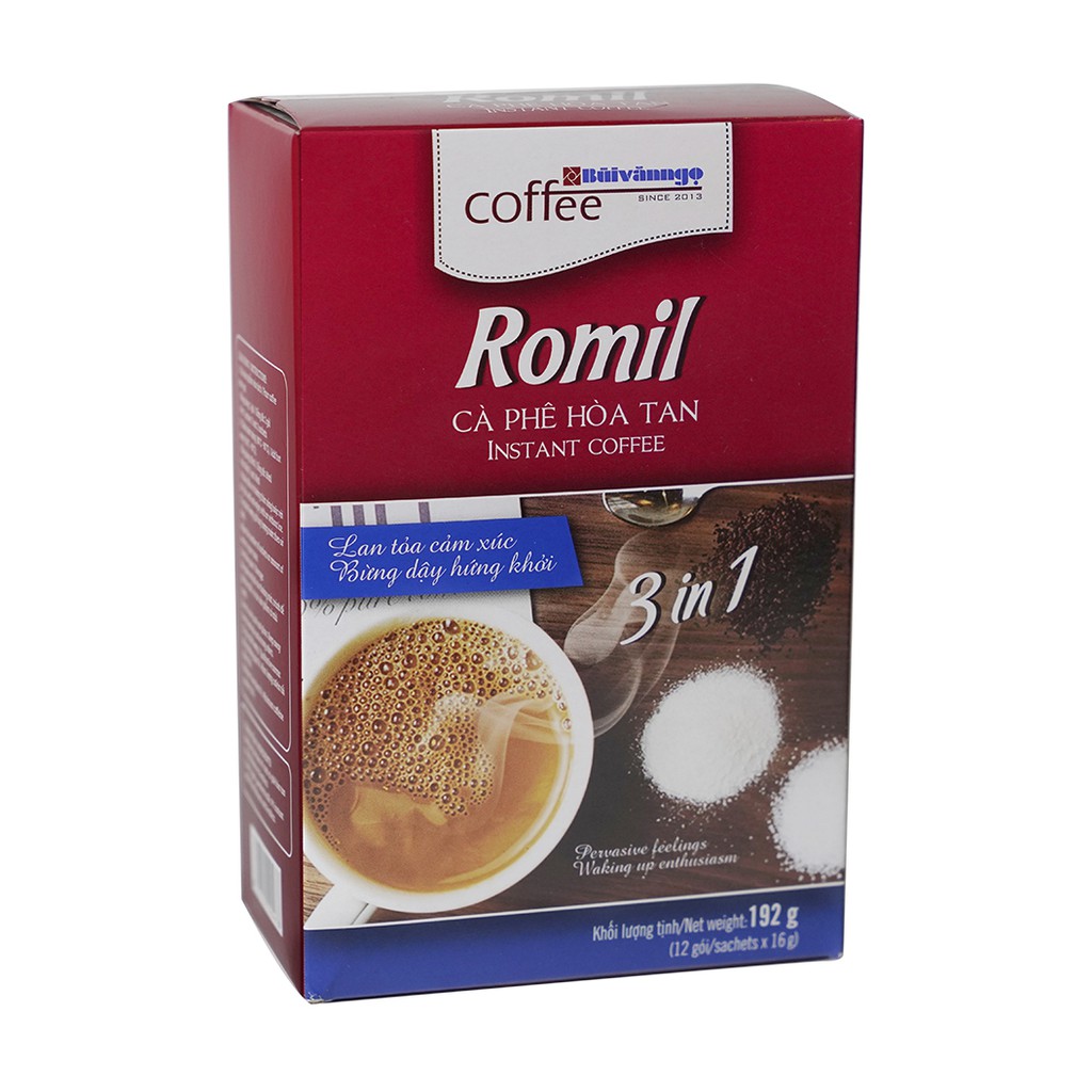 Cà phê hòa tan 3in1 ROMIL 192g - Bùi Văn Ngọ Coffee | BigBuy360 - bigbuy360.vn