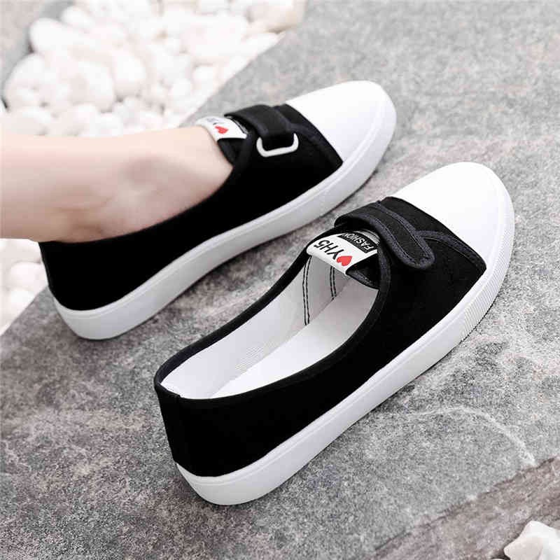 Sẵn - Giày lười vải nữ dễ mang siêu êm chân