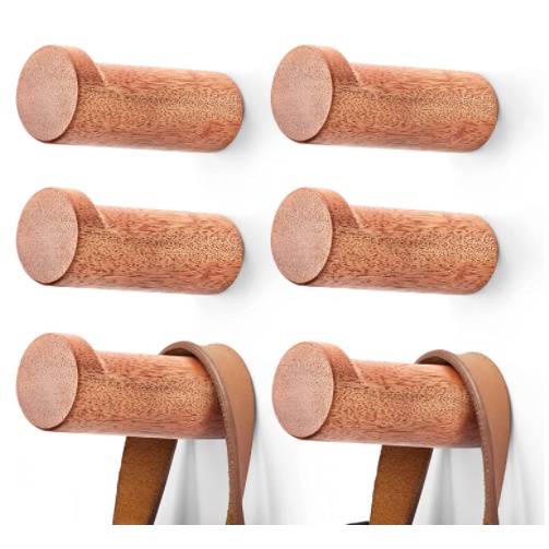 Móc treo tường, móc gỗ treo đồ gắn tường hình trụ thiết kế đơn giản, phù hợp với mọi không gian trong nhà
