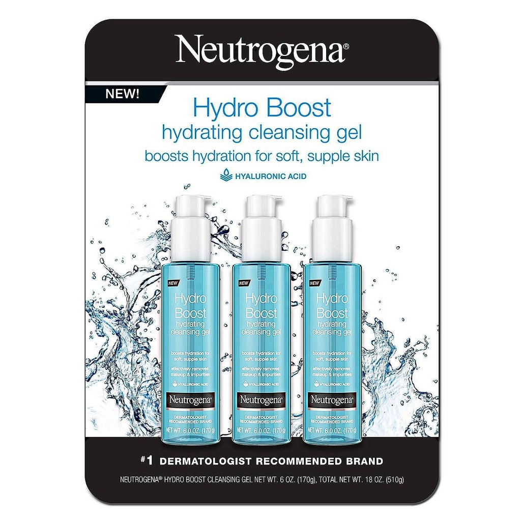 Gel Rửa Mặt Neutrogena Hydro Boost Hydrating Cleansing Gel - 170mL