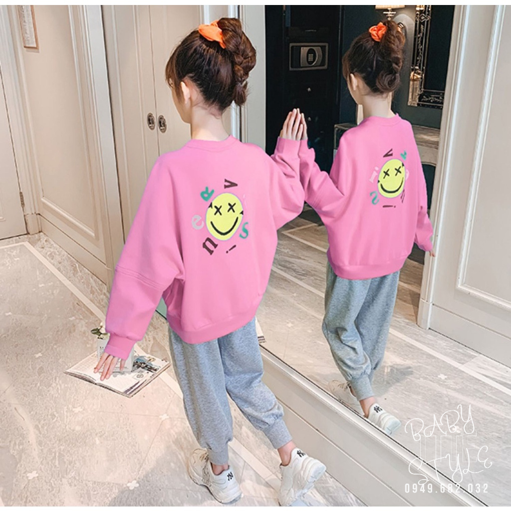 Bộ quần áo thu đông bé gái &quot;IMGON&quot; 14-45kg, bộ quần áo dài tay ấm áp cho bé 4-14 tuổi. Vải da cá dày dặn. G42