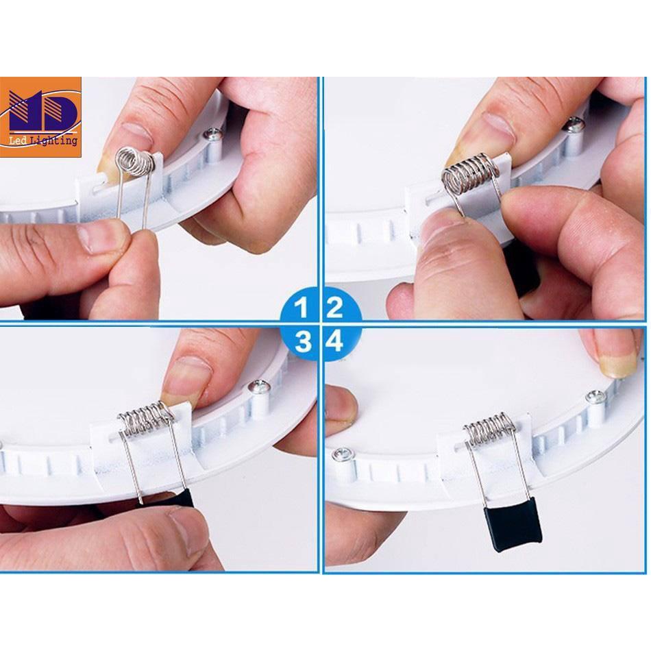 Đèn LED âm trần siêu mỏng tròn downlight 15W lỗ khoét 170mm, an toàn với người sử dụng, bật tắt tức thì, bảo hành 24th