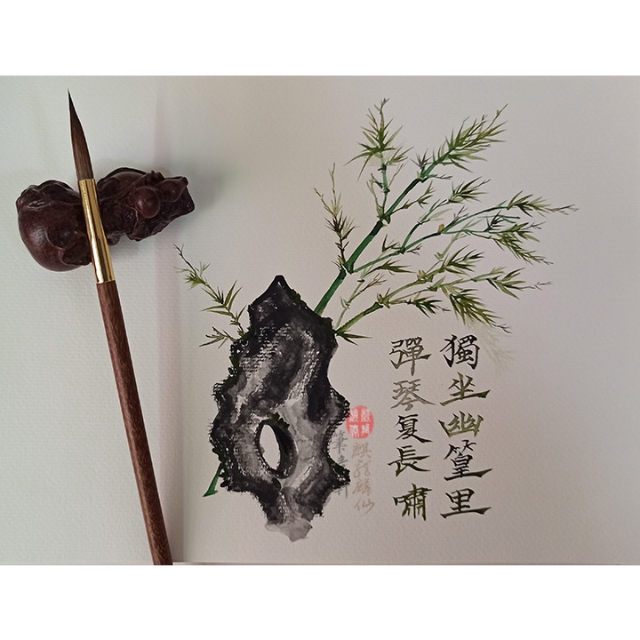 [Michi Art Store] Sương Thiên Hiểu Giác - Bút lông vẽ màu nước thủy mặc, cọ thư pháp lông thú - Bút Ý Hiên
