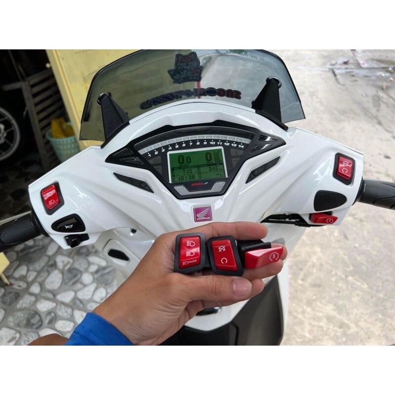 Nút công tắc honda đỏ các dòng tayga và smartkey
