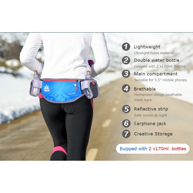 ĐAI CHẠY BỘ AONIJIE CHÍNH HÃNG RUNNING BELT E882 CÓ 4 MÀU