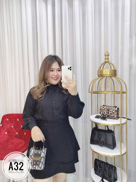Bigsize Áo sơ mi tay dài A32