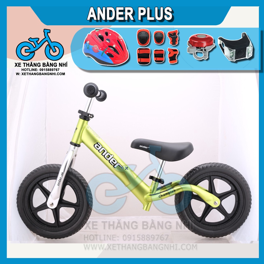 Xe thăng bằng Ander Plus Siêu nhẹ 1,9kg cho bé 17 tháng trở lên