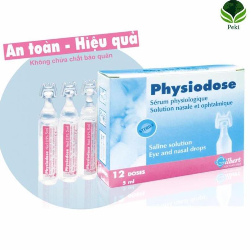 Physiodose - Nước muối sinh lý của Pháp (Hộp 12 ống)