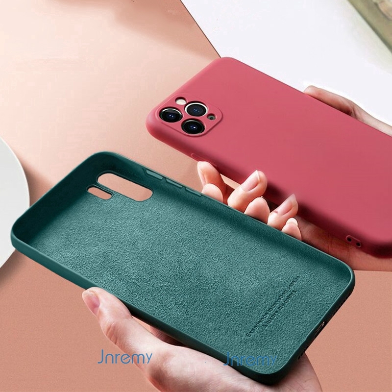 Ốp điện thoại silicone mềm dẻo chính hãng màu trơn dành cho iPhone 11 Pro Max SE 2020 XS XR 6 6S 7 8 Plus