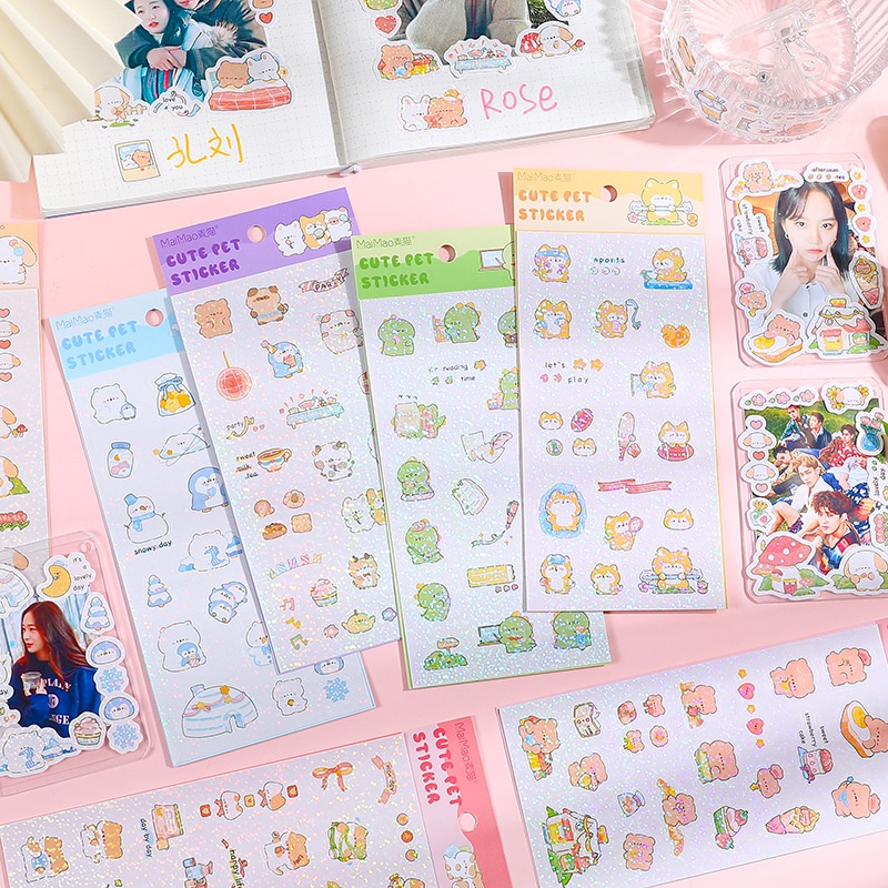 Sticker Lắp Lánh Cute Pet