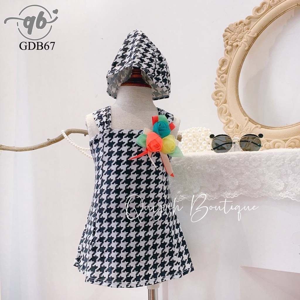 Đồ bơi cho bé QUỲNH BOUTIQUE Bơi caro cho bé