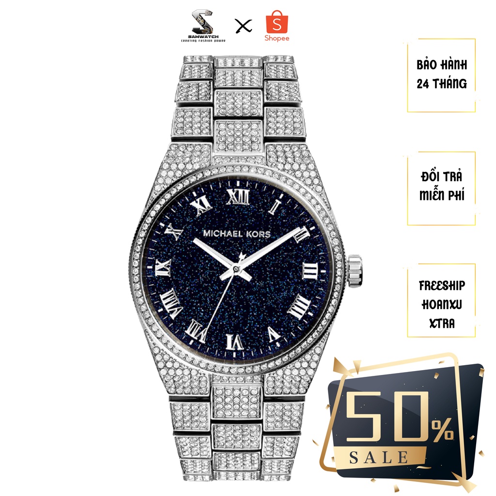 Đồng Hồ Nam Nữ MICHAEL KORS CHANNING MK6089 SILVER TONE UNISEX 38MM