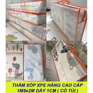 LOẠI 1 THẢM XỐP XPE 1m8X2m DÀY 1cm GẤP GỌN TRẢI SÀN CHỐNG VA ĐẬP CHO BÉ YÊU