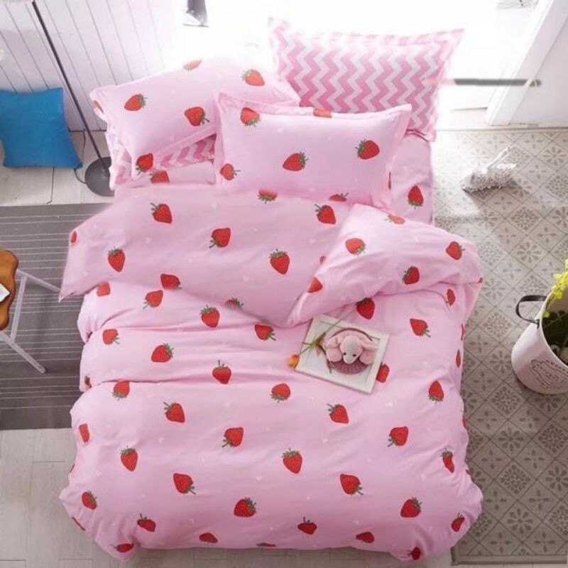 Trọn Bộ 5 Món Vỏ Chăn Ga Gối Coton poly nhiều mẫu được chọn mầu | BigBuy360 - bigbuy360.vn