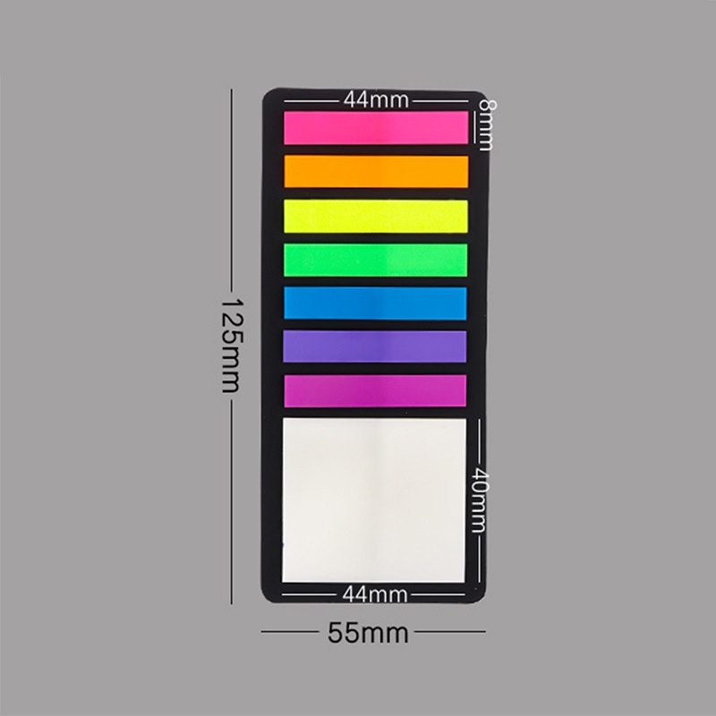 Giấy Ghi Chú Màu Sắc Huỳnh Quang Phong Cách Nhật Bản