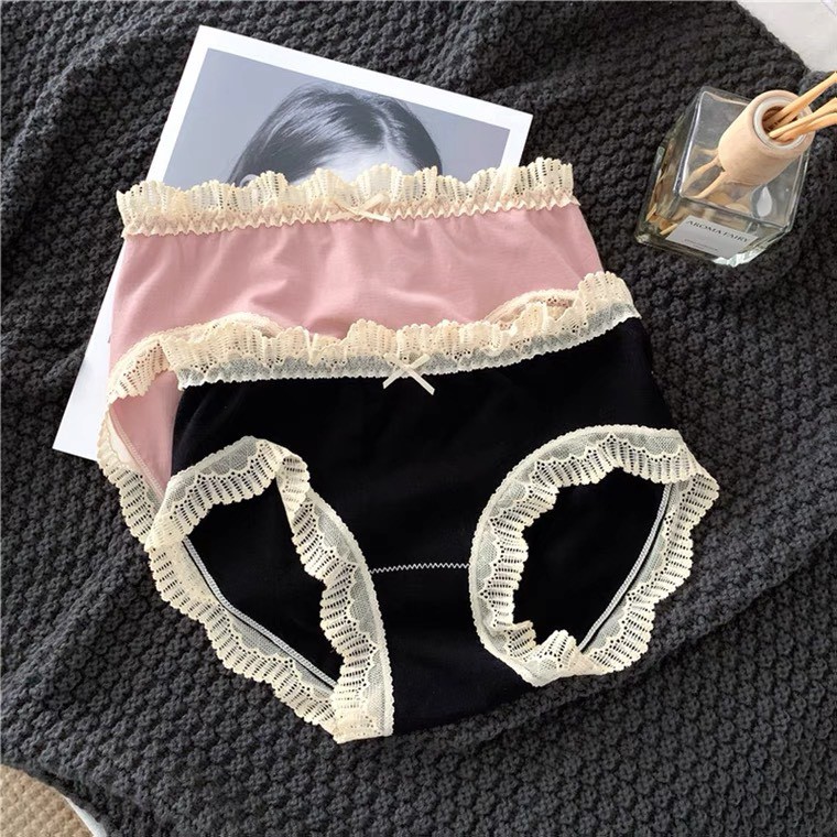 Quần lót cotton viền ren quý tộc B2 | BigBuy360 - bigbuy360.vn