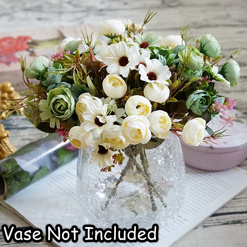 CONOPERY Bó hoa nhân tạo nhiều màu sắc xinh xắn trang trí tiện dụng