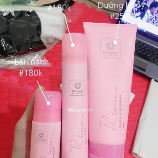 combo set 3 món lăn ,xit, dưỡng body rseries thái lan