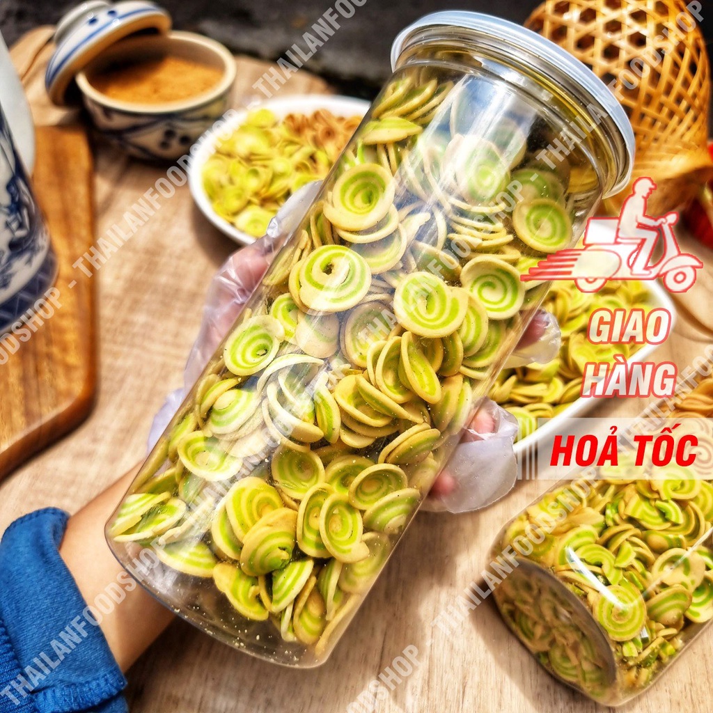 Bánh Tai Heo Nhí Trung Hiếu Vị Trà Xanh Lon 350gr