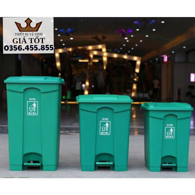 Thùng rác nhựa đạp chân Baiyun 45L cao cấp hàng chính hãng