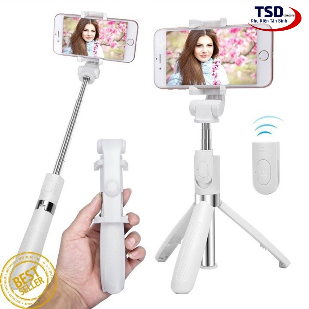 Gậy Tripod 3 Chân Akus Selfie Stick ( Kết nối bằng bluetooth) | BigBuy360 - bigbuy360.vn