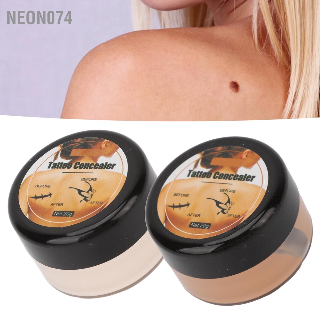 Neon074 Kem Che Khuyết Điểm Hình Xăm Di Động Không Thấm Nước Trang Da Vết Sẹo Đốm Thâm Cho Nam Nữ 0.7oz