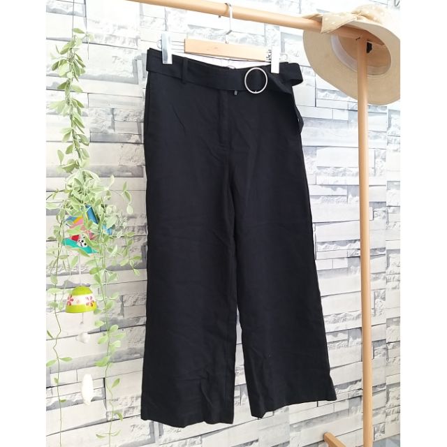 (2Hand)🛍Quần ống suông có đai thắt eo, còn dây tag như hàng new👖