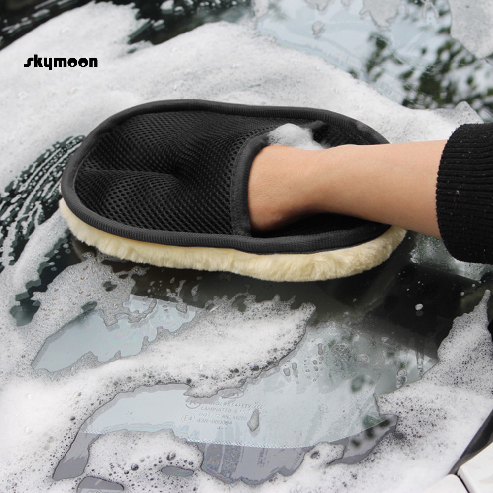 【SKY】 Car Care Styling Wash Cleaning Glove Motor Motorcycle Brush Polish Washer Tool