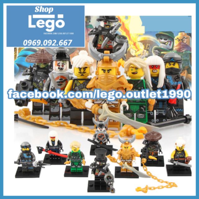 Xếp hình Ninjago Golden Dragon Lego Minifigures LeLe A033 040