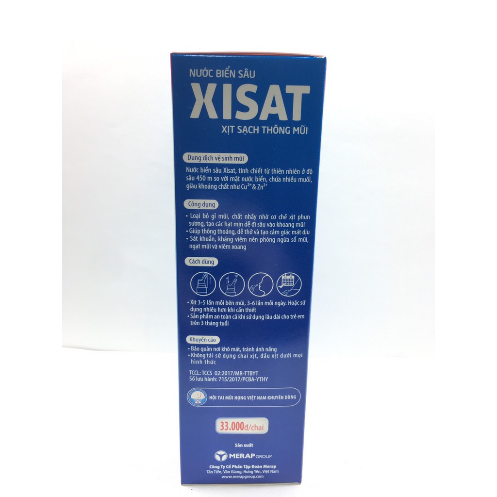 XISAT XỊT MUỐI BIỂN SÂU TRẺ EM 75ml