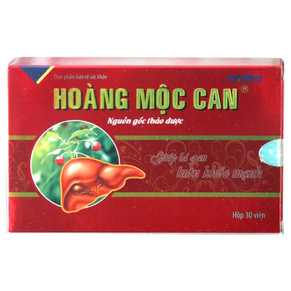 Hoàng Mộc Can - Hỗ trợ tăng cường chức năng giải độc gan (30 viên)