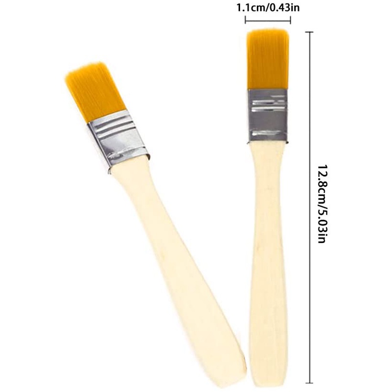 Bộ 30 Cọ Sơn Với Tay Cầm Bằng Gỗ Dùng Làm Sạch Và Loại Bỏ Bụi Bẩn / Son Bóng / Cọ Sơn Dầu