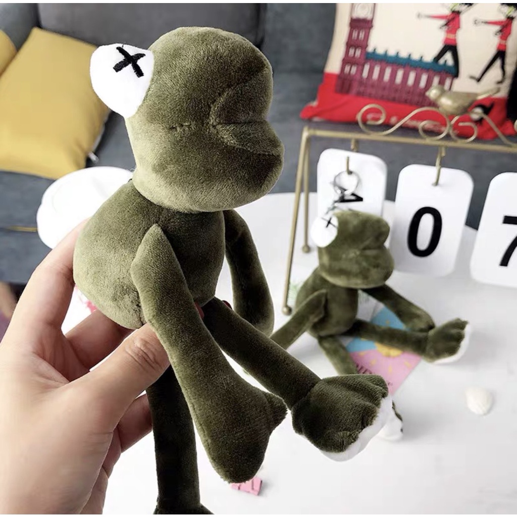 Móc khóa cute, móc chìa khóa gấu bông hình ếch chân dài treo balo túi xách rẻ đẹp TUCANVAS TCV41