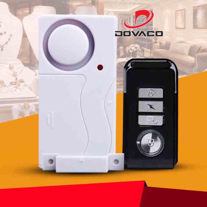 Thiết bị Báo động gắn cửa chống trộm có điều khiển tắt mở từ xa, Chuông báo 105dB