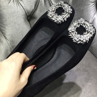 Giày Búp Bê Nữ Mũi Nhọn Size Lớn