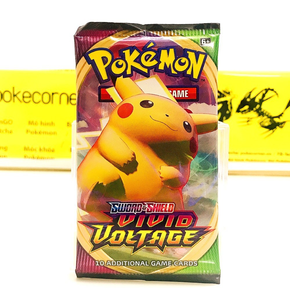 (rẻ vô địch) Gói thẻ bài Pokemon TCG Booster Pack Vivid Voltage SS4 Chính Hãng, Mới 100% (Art Ngẫu Nhiên) - PokeCorner