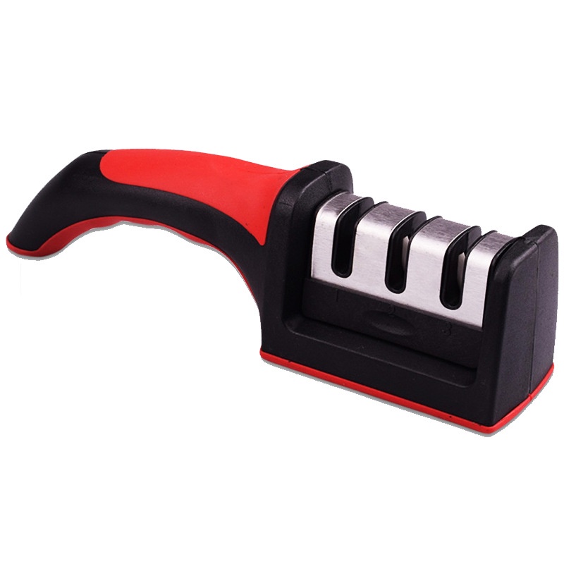 Dụng cụ mài dao kéo 3 cấp độ cầm taychất liệu thép không gỉ cao cấp , mài dao cầm tay 3 rãnh nhanh bén siêu tiện lợi