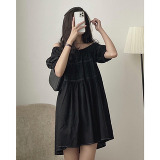 váy babydoll trễ vai 6702