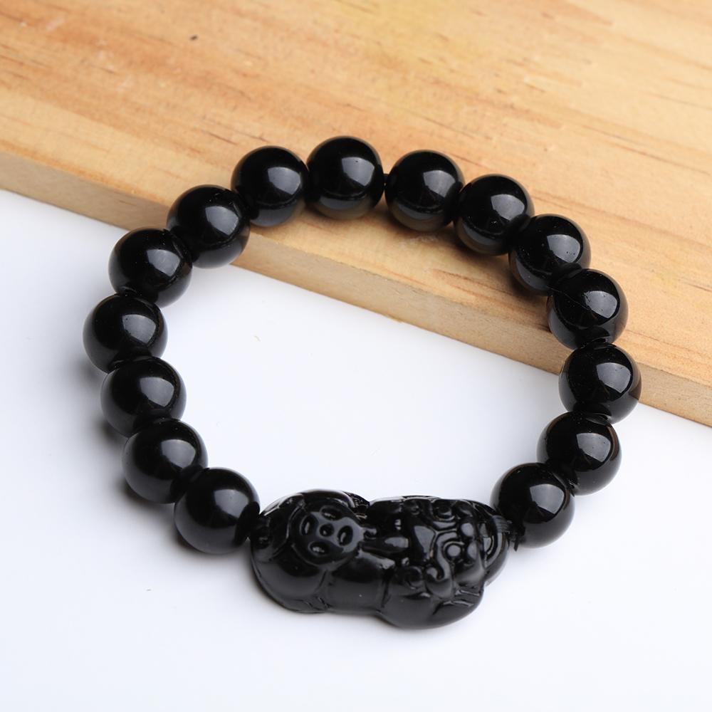 Vòng Tay Phong Thủy Màu Đen 10MM