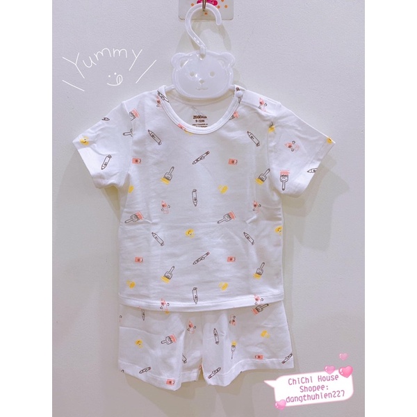 Bộ cộc tay cài vai bé trai/gái Zose Kids (Sz 9-24m) (SP-40315)