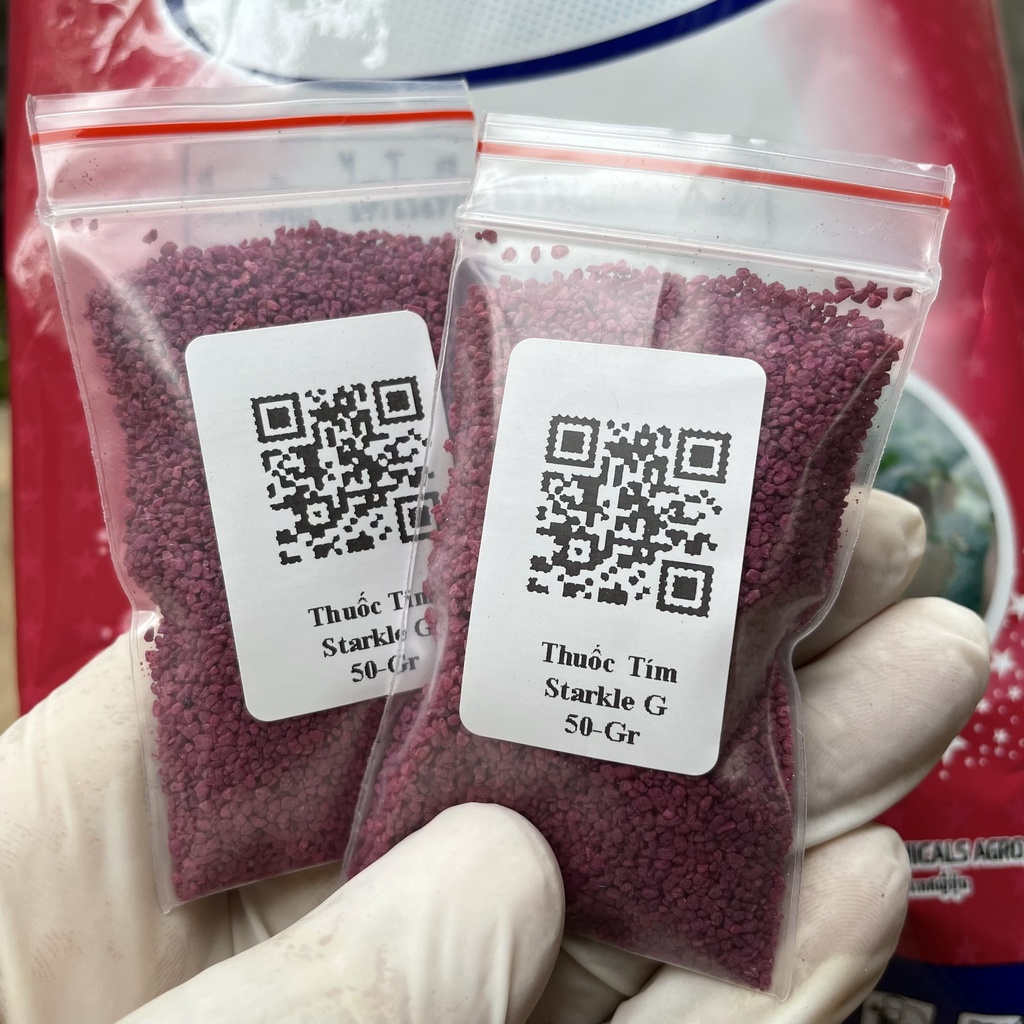 25Gr - 50Gr thuốc tím trị rệp và côn trùng Thái Lan Starkle G - Dùng cho sen đá, xương rồng, lithops, bonsai