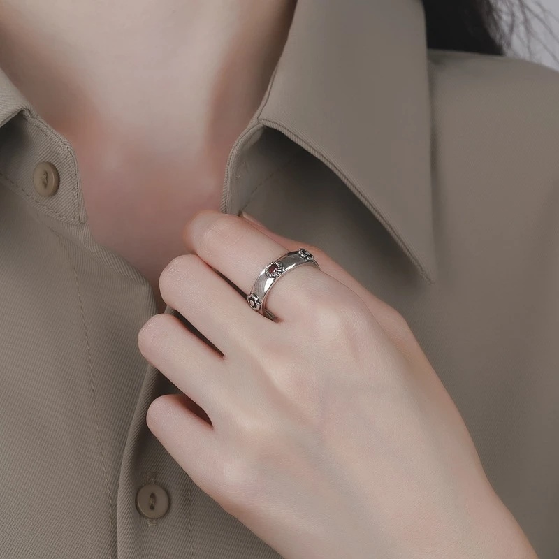 Nhẫn Hở Họa Tiết Hoạt Hình Howl Move Castle Có Thể Điều Chỉnh Kích Cỡ Thời Trang Unisex