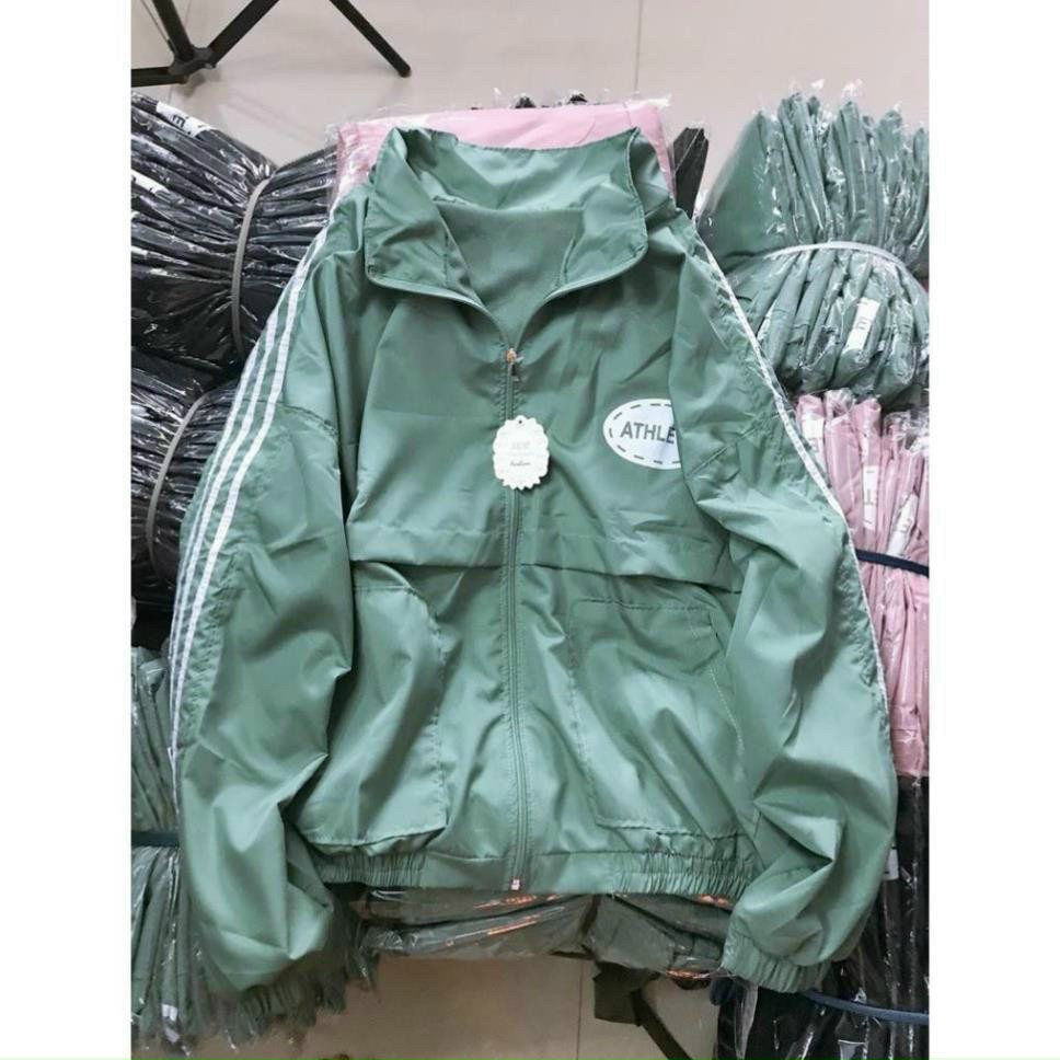 Áo khoát gió nữ phối túi xì teen độc đáo - dù nữ 2 lớp đẹp