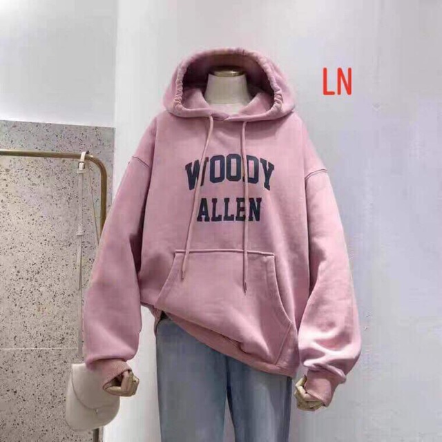 Áo hoodie ALLEN chữ ngực LNG1019