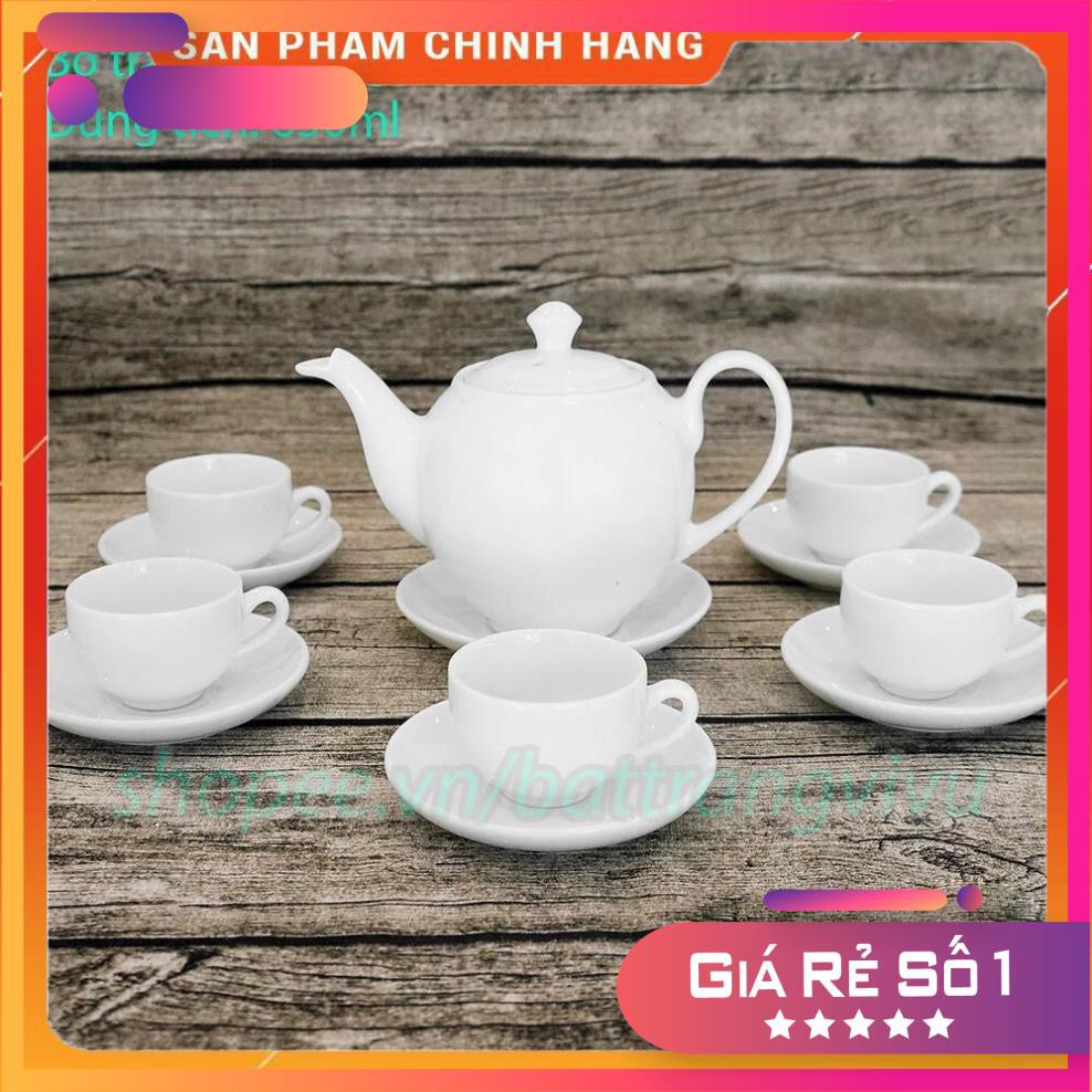 Ấm chén Bát Tràng ⚡️𝐅𝐑𝐄𝐄 𝐒𝐇𝐈𝐏⚡️ cao cấp bảo hành 10 năm + TẶNG hộp logo Bát Tràng