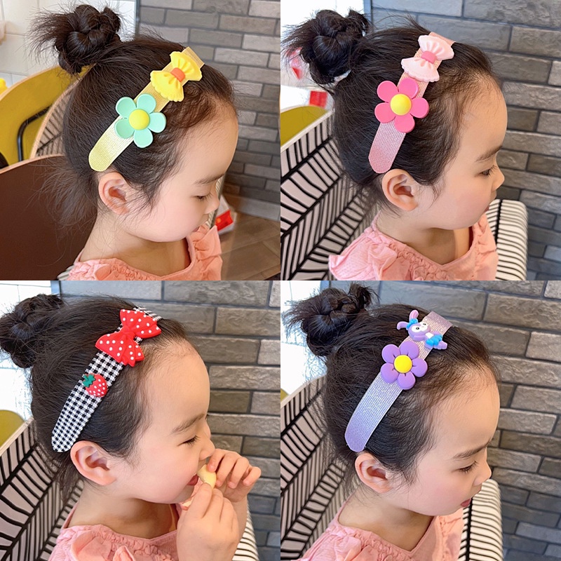 Kẹp Tóc Hoạt Hình Dễ Thương Phong Cách Hàn Quốc Cho Bé Gái