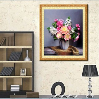 TRANH THÊU CHỮ THẬP HOA HỒNG TRANH CHƯA THÊU LAVENDER LV3047