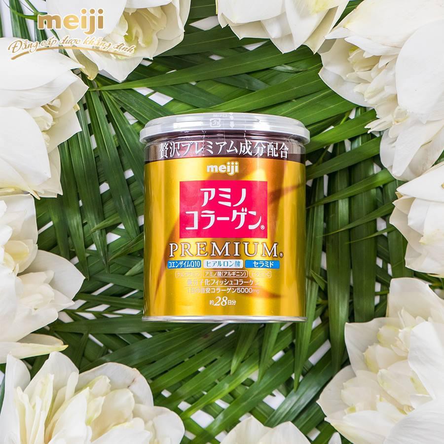 Combo 2 hộp bột uống bổ sung Collagen - Meiji Amino Collagen Premium 200g