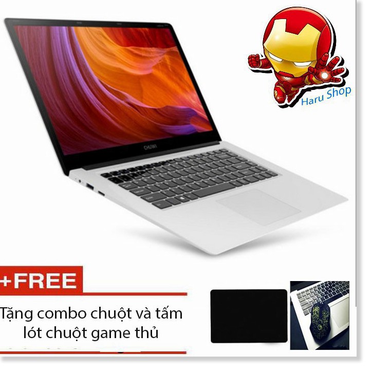 Laptop Chuwi 15.6 inch Ultra-light chip intel  Z8350 4G 64G tích hợp Windown 10 + tặng kèm combo
