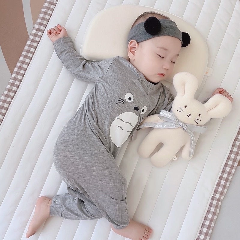 Bộ Body Sleep Liền Thân Cho Bé Trai Bé Gái Vải Thun Lạnh